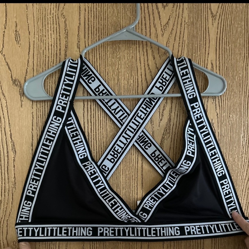 PrettyLittleThings sports bra in a size XL